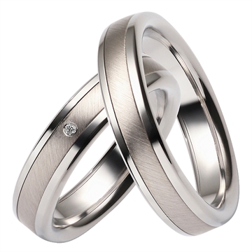 Vielsesringe i Stål og Palldium