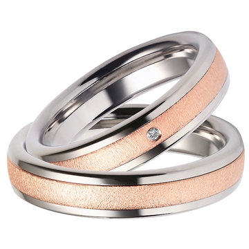 Vielsesringe i Stål og Rødguld