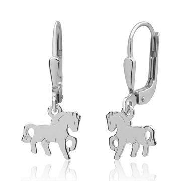 Ørehænger i Sølv m. heste