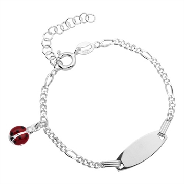 Pigearmbånd i sølv