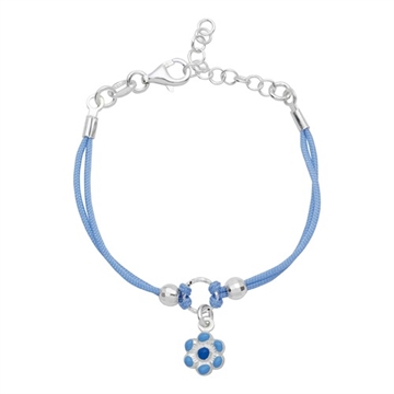 Armbånd tekstil m. blomst