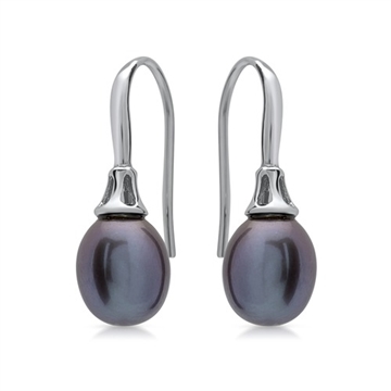 Ørehænger i Sølv m. perler