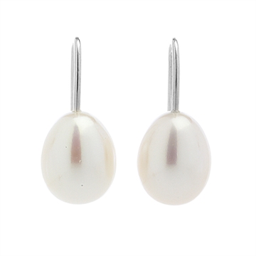 Ørehænger i Sølv m. perle