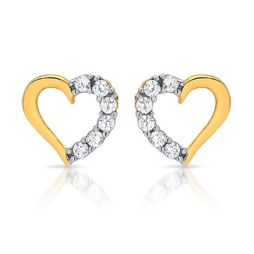Ørestikker i Guld og Hvidguld med hjerter