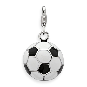 Charm  sølv m. fodbold