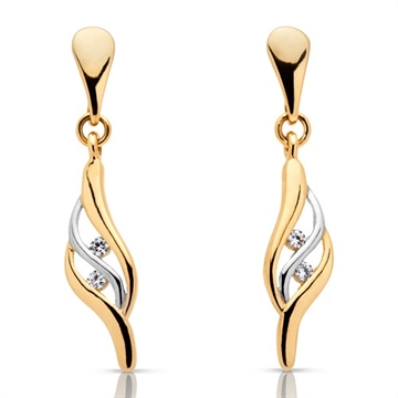 Øreringe i Guld og Hvidguld