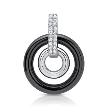 Vedhæng sølv og keramik