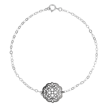 Armbånd sølv m. vedhæng