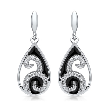 Ørestikker sølv m. zirkonia