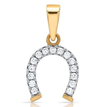 Vedhæng 8 kt. Guld m. hestesko