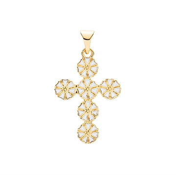 Marguerit kors forgyldt