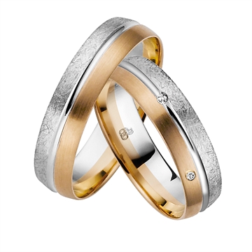 Vielsesringe i Palladium og Rødguld