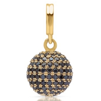 Vedhæng forgyldt m. kugle