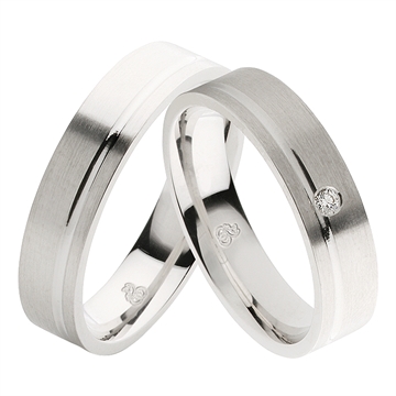 Vielsesringe i  Sølv