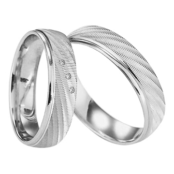 Vielsesringe i 8 kt. Guld