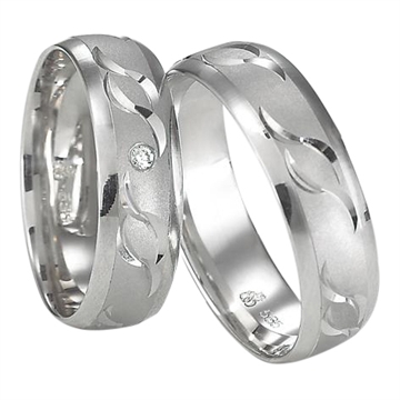 Vielsesringe i Hvidguld