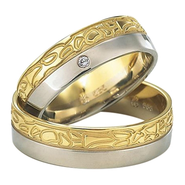 Vielsesringe i Palladium og Guld