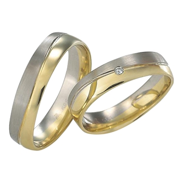 Vielsesringe i palladium og guld