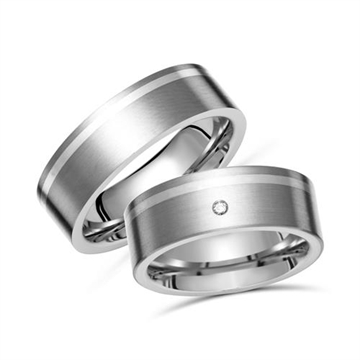 Vielsesringe i titanium