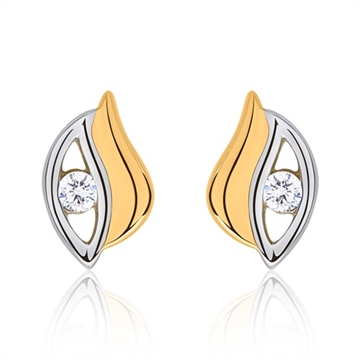 Ørestikker i guld og hvidguld