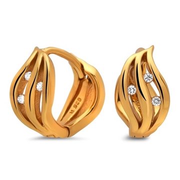 Creoler forgyldt m. zirkonia