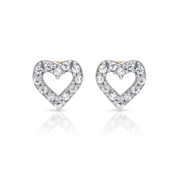 Ørestikker i Guld med hjerter