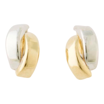 Ørestikker i 14 kt. Guld & Hvidguld