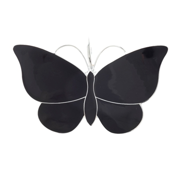 Broche i Sølv med sommerfugl