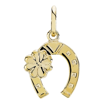 Vedhæng i Guld med hestesko