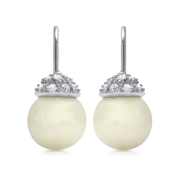 Ørehænger i Sølv med perler