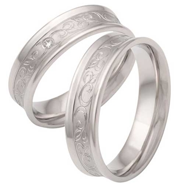 Vielsesringe i Sølv