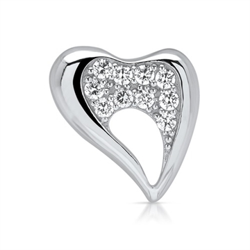 Vedhæng i sølv m. hjerte