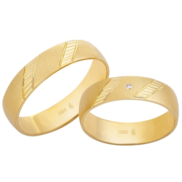 Vielsesringe i 14 kt. Guld