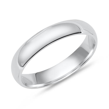 Enkel vielsesring i Sølv