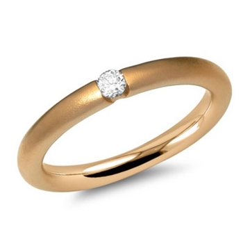 Ring 14 kt. guld m. diamant