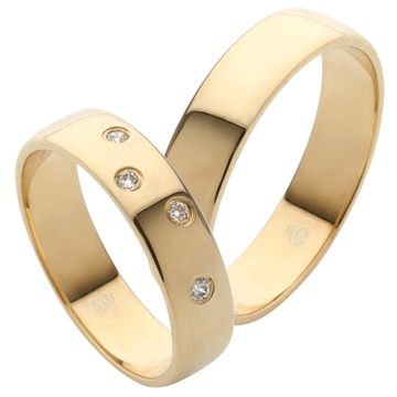 Vielsesringe i 14 kt. Guld