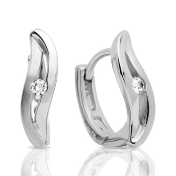 Creoler i Sølv m. zirkonia