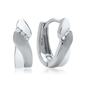 Creoler sølv m. zirkonia