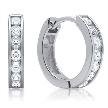 Creoler sølv m. zirkonia