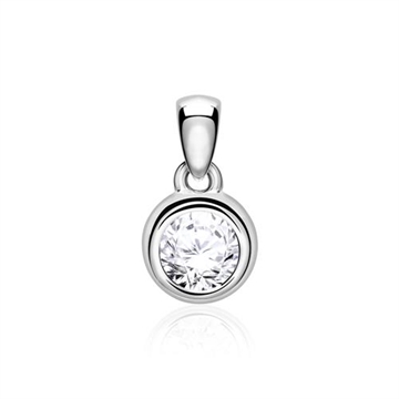 Diamantvedhæng i 14 kt. Hvidguld - 0,10 til 0,50 ct.