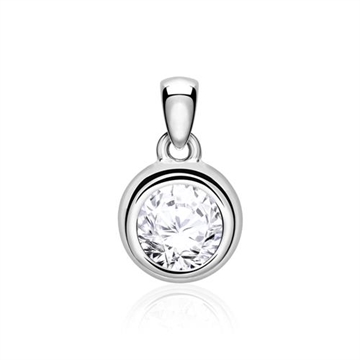 Diamantvedhæng i 14 kt. Hvidguld - 0,10 til 0,50 ct.