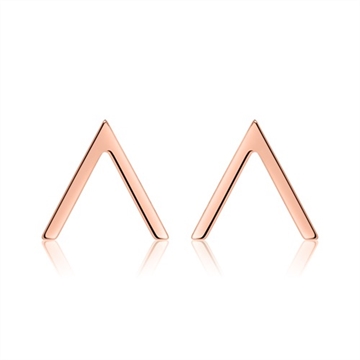 Rosaforgyldt ørestikker