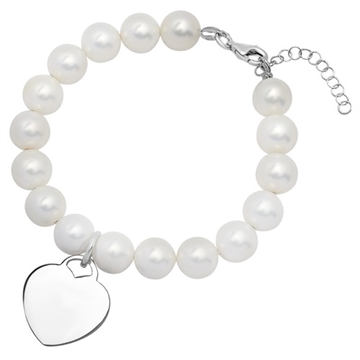 Armbånd m. Perler og hjerte