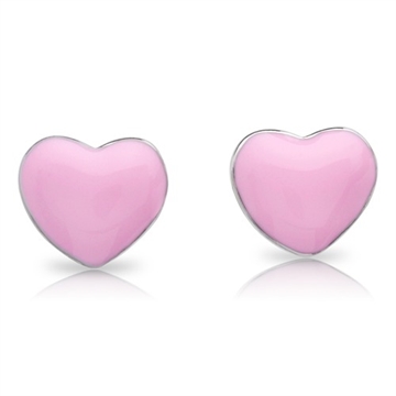 Ørestikker i Sølv med hjerter