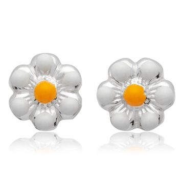 Ørestikker sølv m. blomster