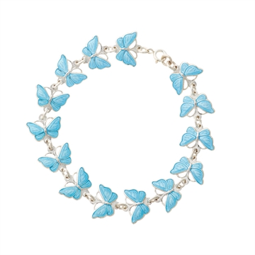 Armbånd i Sølv med sommerfugl