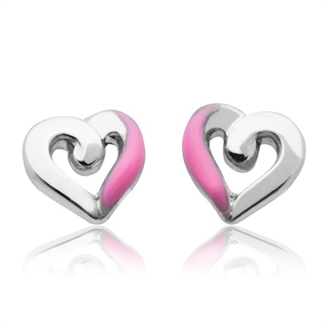 Ørestikker sølv m. hjerter