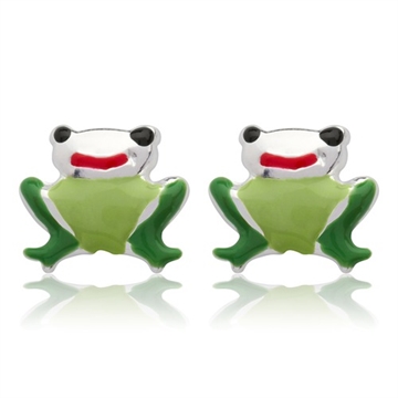 Ørestikker sølv m. frøer