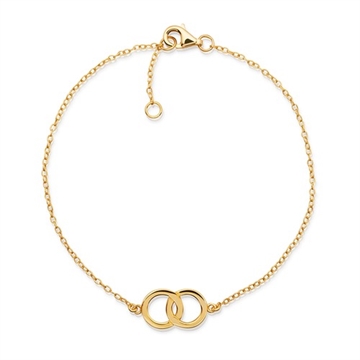 Forgyldt Infinity armbånd