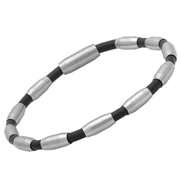 Gummiarmbånd m. stålelementer